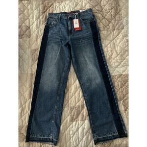 NWT Lucky Brand Womens Wide Leg High Rise Rigid Denim Jeans Blue Size 10/30